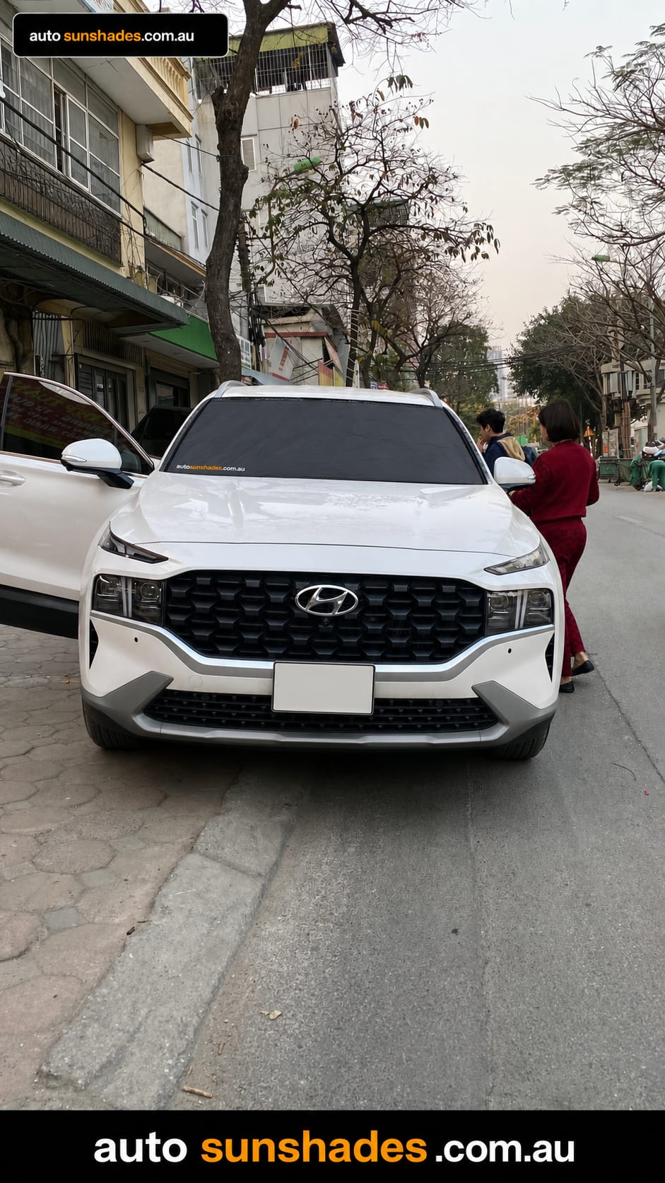 HYUNDAI SANTA FE 2019-2023 custom-fit car window sun shades — photo 1