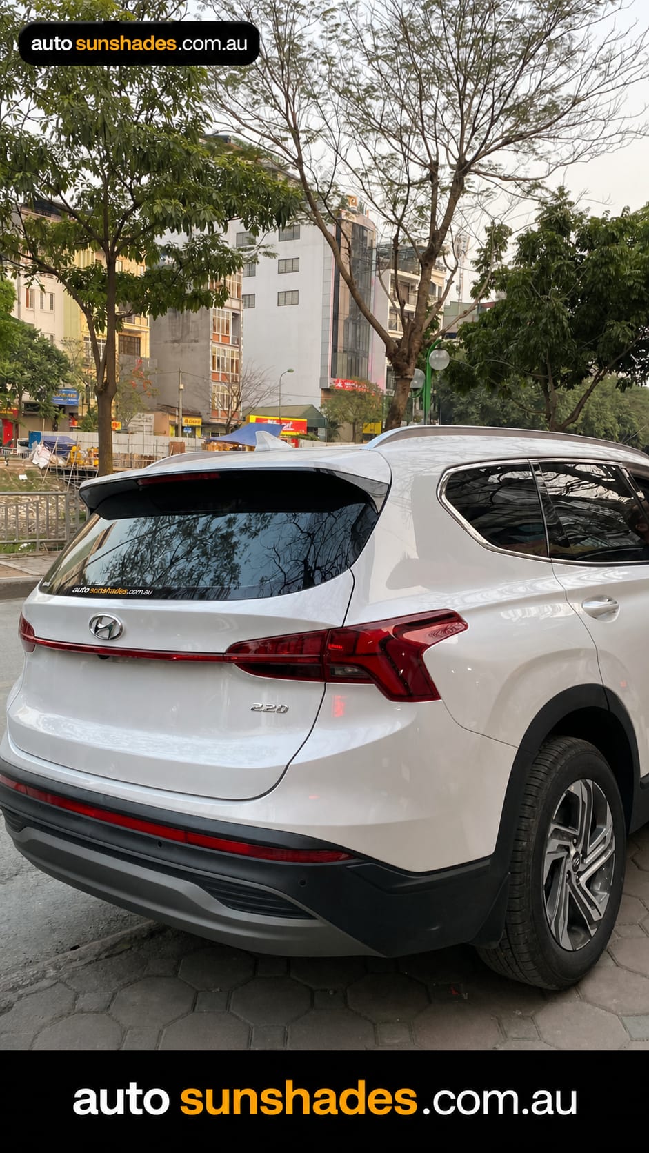 HYUNDAI SANTA FE 2019-2023 custom-fit car window sun shades — photo 4