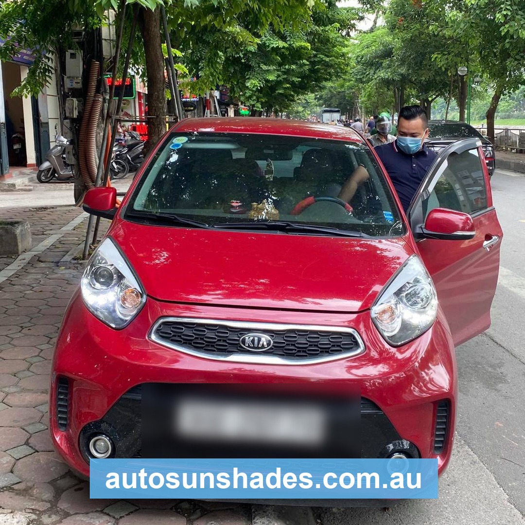 KIA PICANTO 2011-2020 custom-fit car window sun shades — photo 13