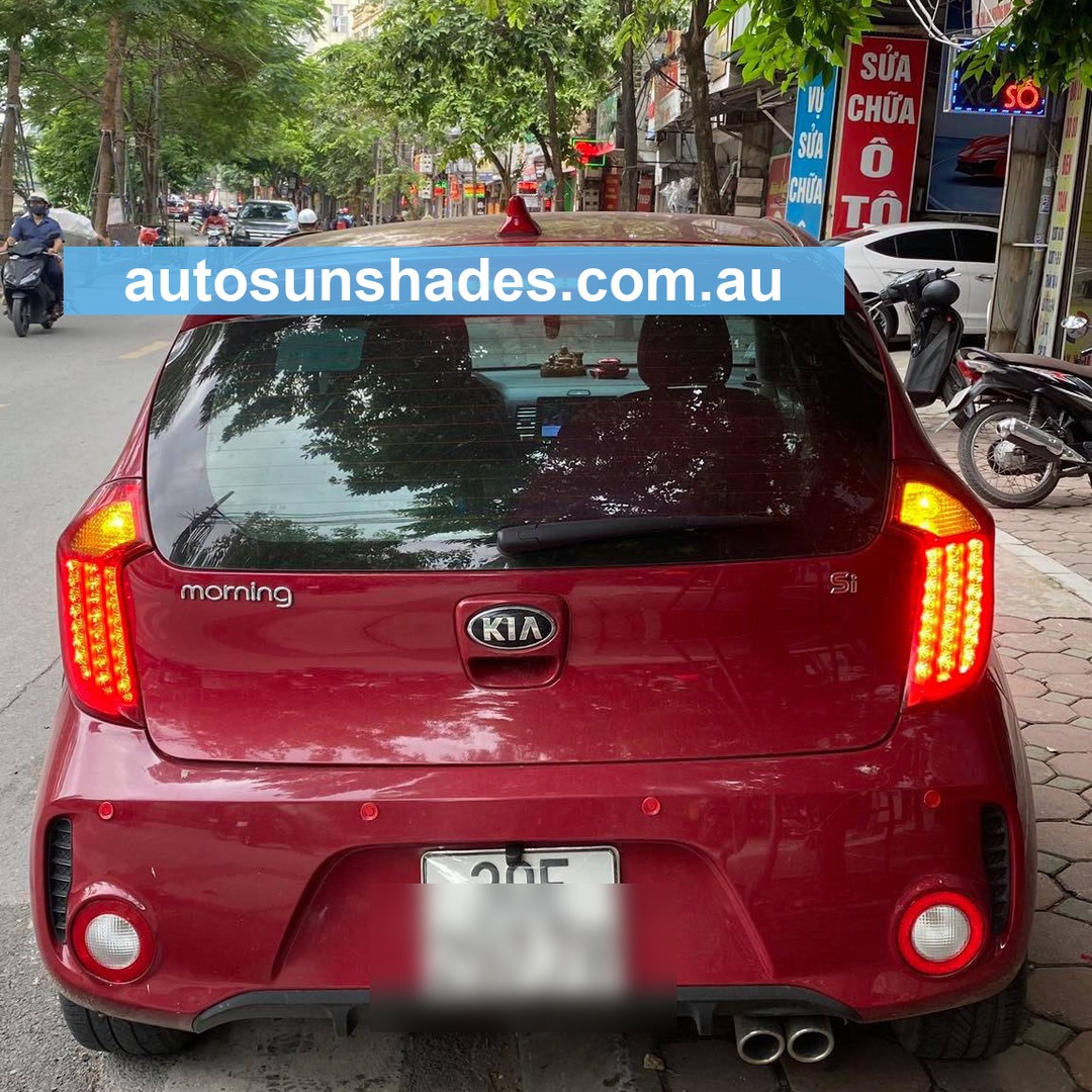 KIA PICANTO 2011-2020 custom-fit car window sun shades — photo 16