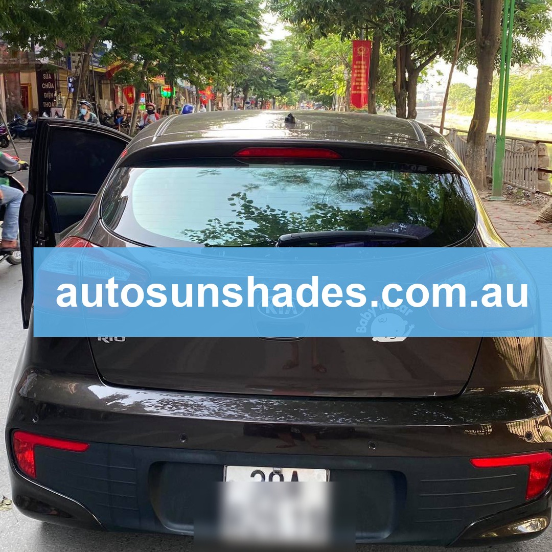 KIA RIO HATCHBACK custom-fit car window sun shades — photo 10