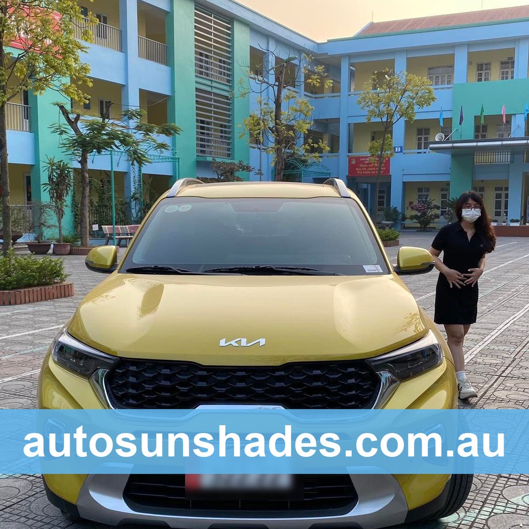 KIA SONET custom-fit car window sun shades — photo 1