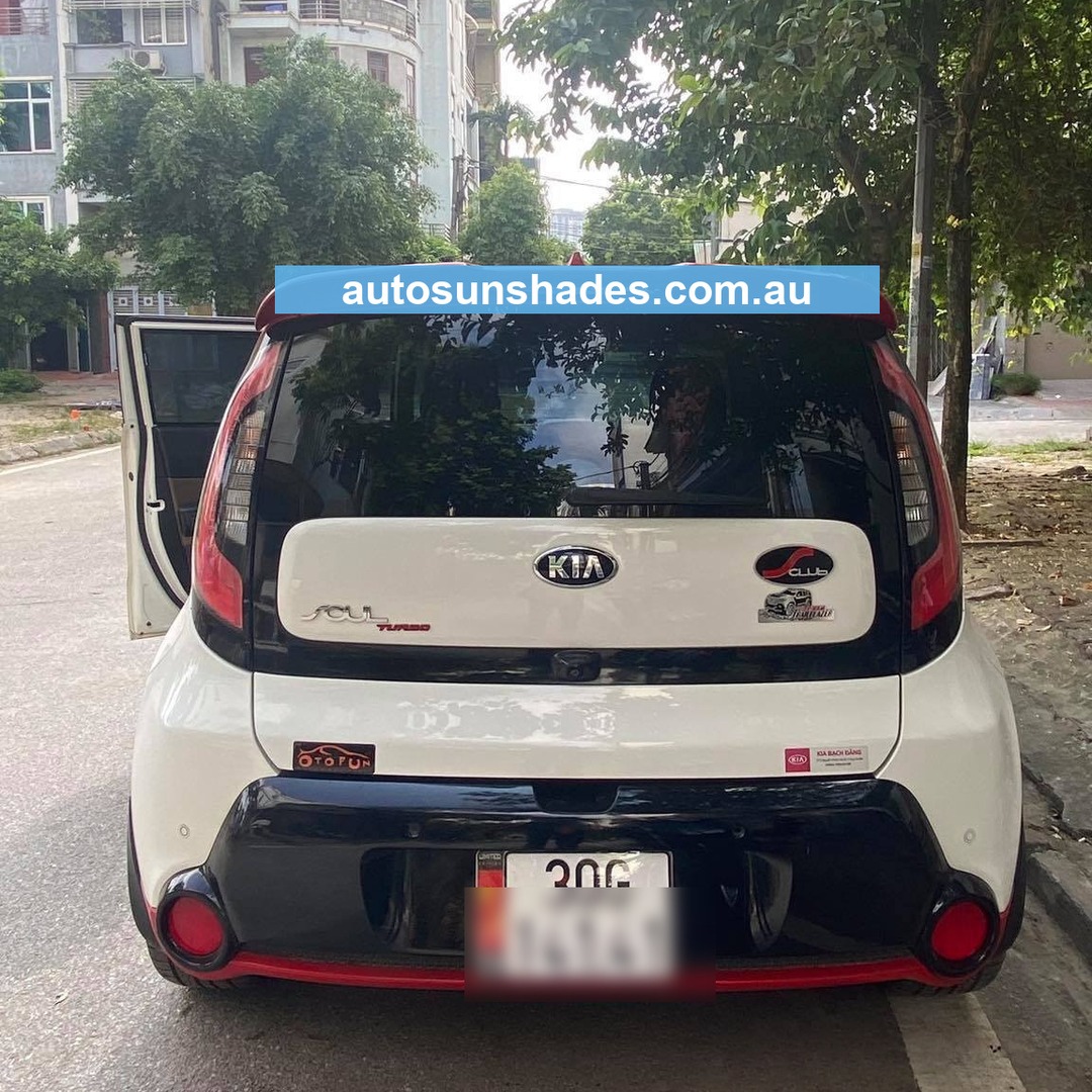 KIA SOUL 2014-2019 custom-fit car window sun shades — photo 10