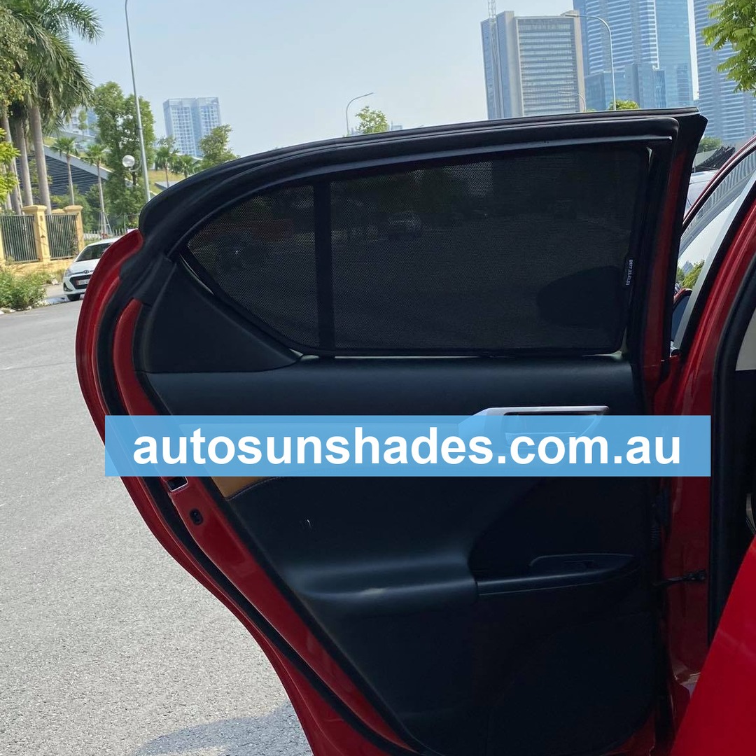 Custom-fit sun shades fitted to a LEXUS CT200H