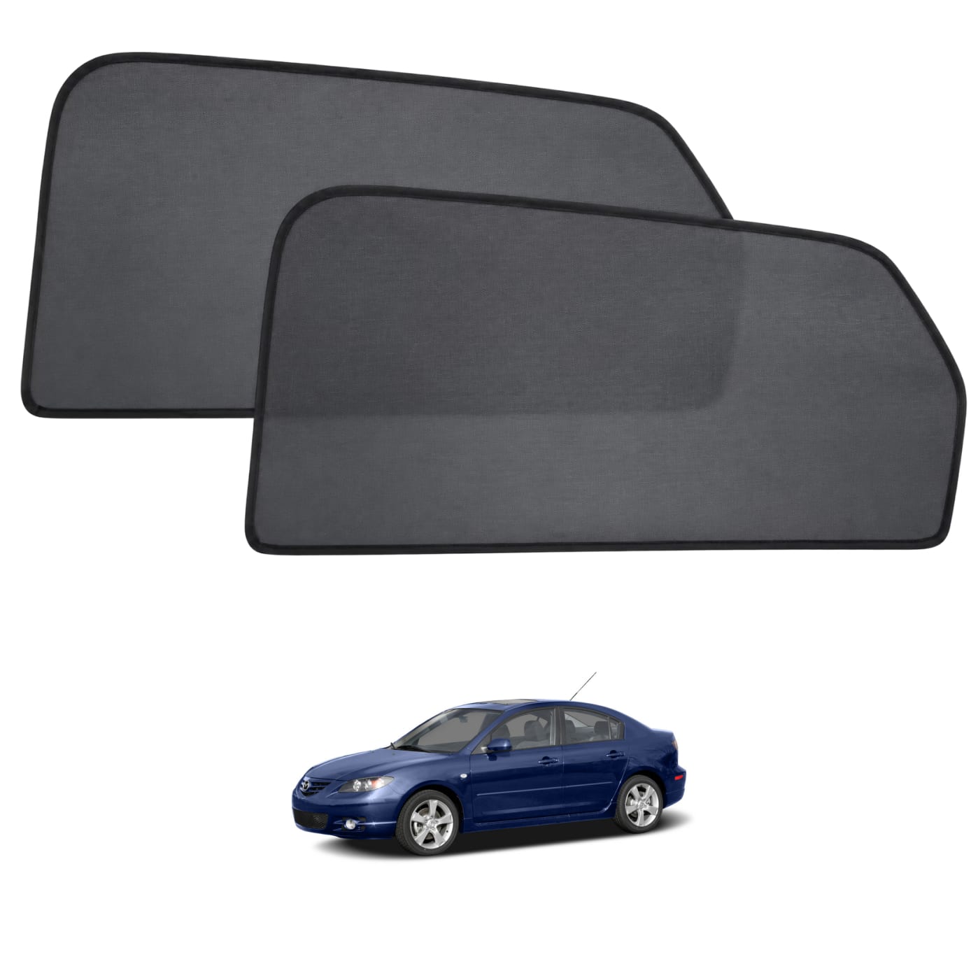 Sun shades for MAZDA 3 2004-2008