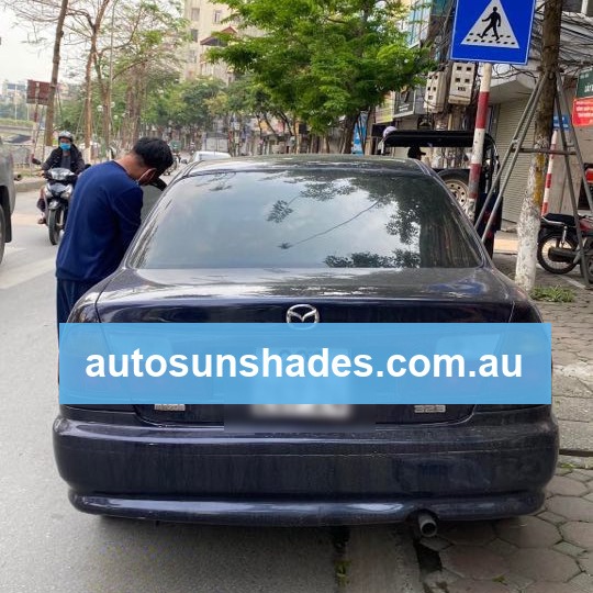 MAZDA 323 1997 custom-fit car window sun shades — photo 4