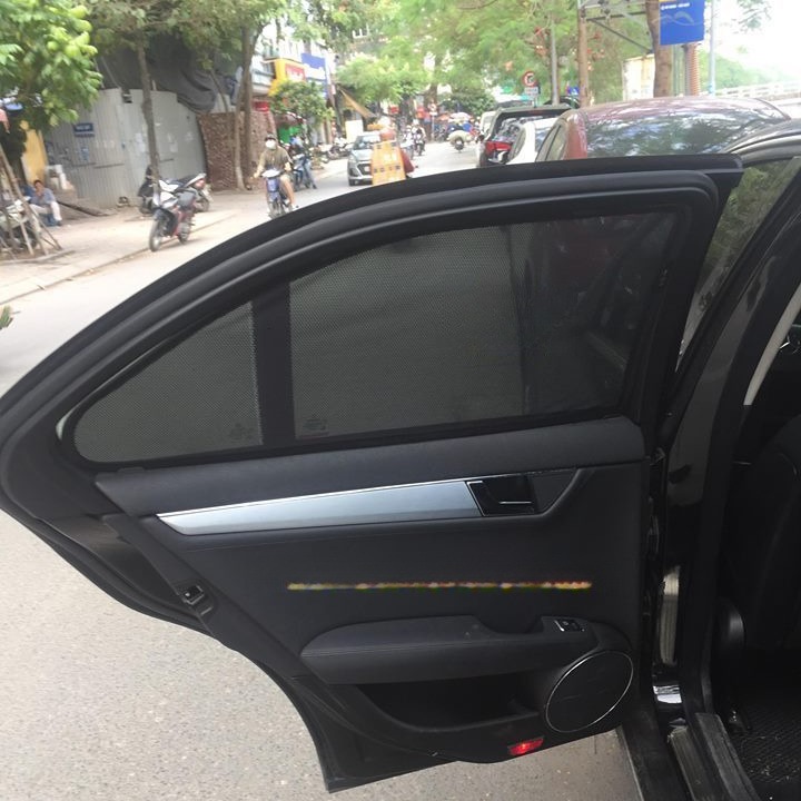 MERCEDES C200 2008-2015 car window sun shades — photo 6