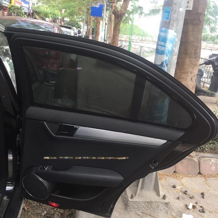MERCEDES C200 2008-2015 car window sun shades — photo 4