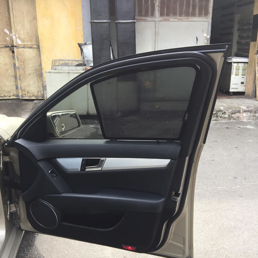 MERCEDES C200 2008-2015 custom-fit car window sun shades — photo 21