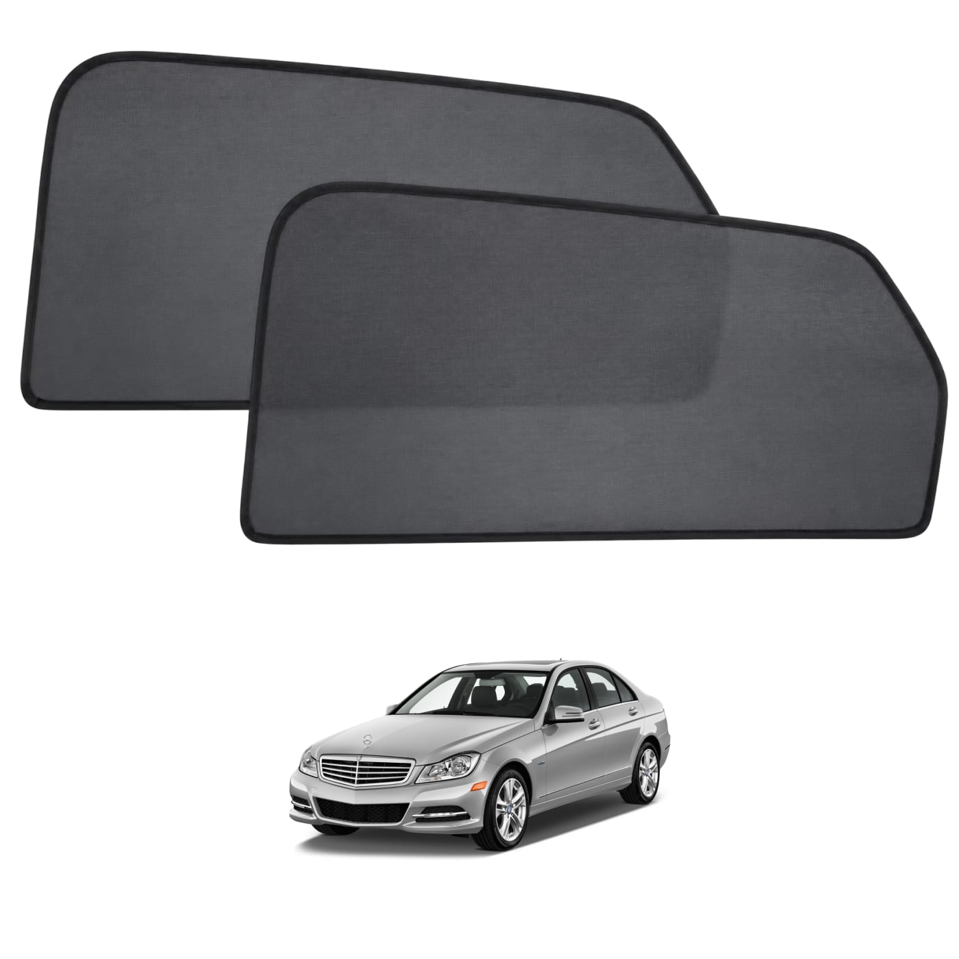 Sun shades for MERCEDES C200 W203 2005